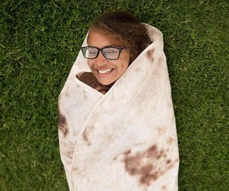 Plaid Géant Tortilla Burrito Double Face