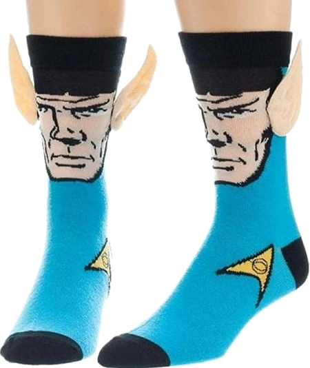 Chaussettes Spock avec Oreilles 3D