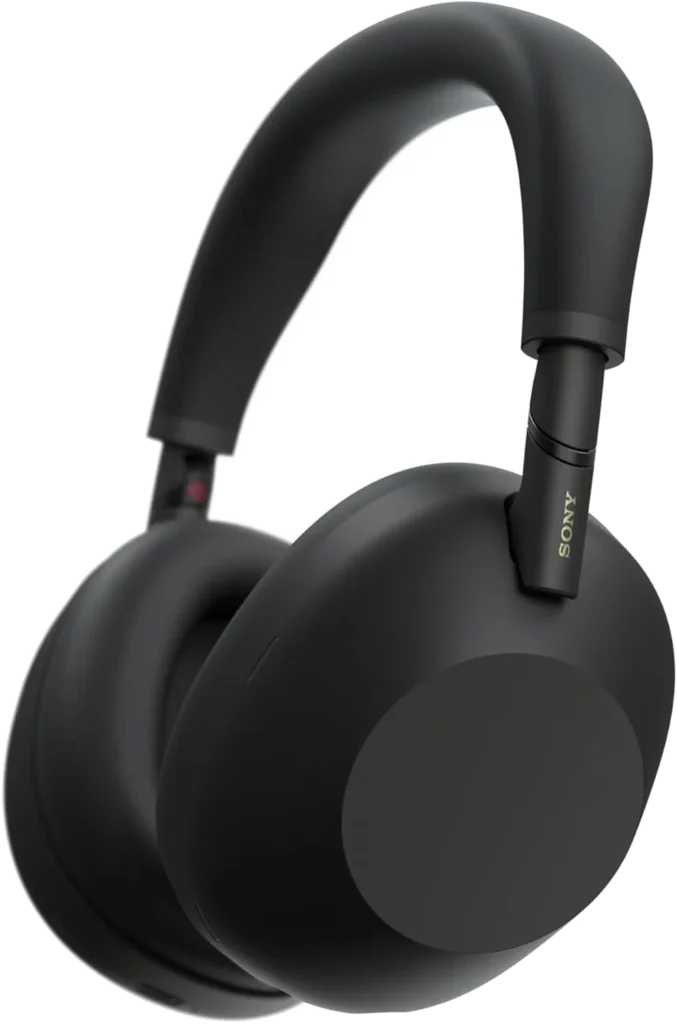 Sony WH-1000XM6 Casque sans-Fil Bluetooth à réduction de Bruit Noir, Son Hi-Res Unique, Confortable, Conception Pliable, Etui résistant, 30h Autonomie, iOS & Android - Noir