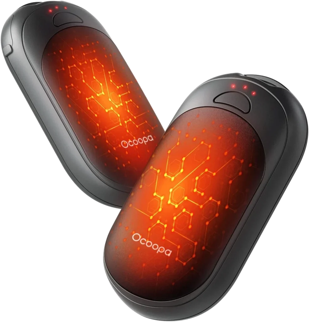 OCOOPA Chauffe Main Rechargeable 2 en 1 Magnetique, Chaufferette Électrique Main de Poche Reutilisable, Léger, Élégant, Sécurité, Chauffe Main Chasse Golf Ski Gaming, Cadeau Homme Femme, UT3 Lite