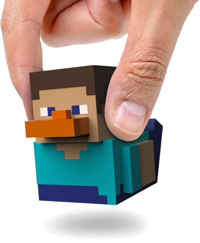 TUBBZ Mini: Minecraft – Steve Figurine en Vinyle De Mini Canard en Cosplay