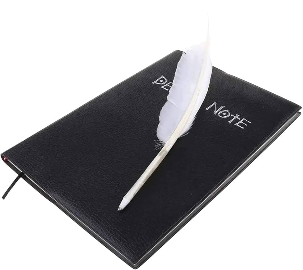 Cahier d'Anime Japonais Cahier Paperblanks Anime Thème Death Note Cahier De La Mort Cahier De Dessin Animé Cahier Enfant Avec Stylo Plume Pour l'École Bureau Fournitures Scolaires Cadeau De Papeterie