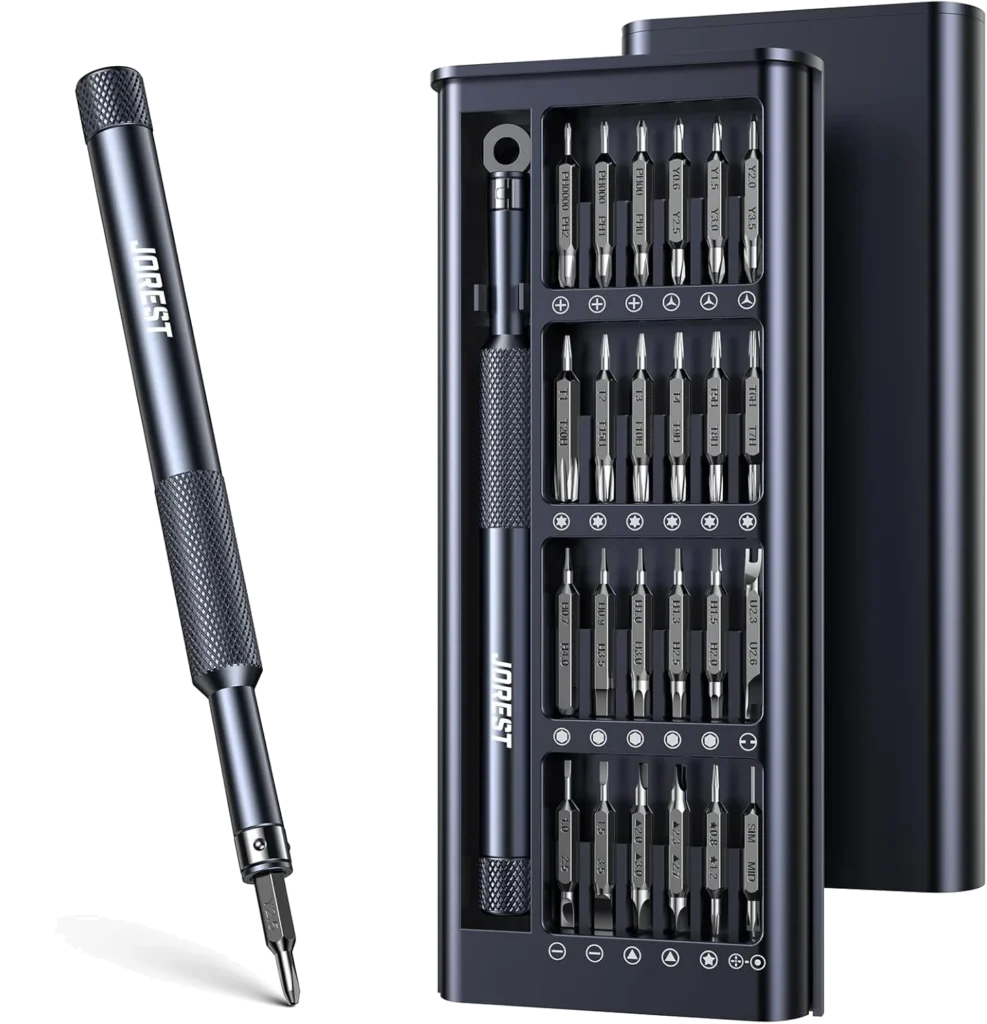 JOREST 52 EN 1 Kit de Tournevis de Précision, Cadeaux Noel Homme Papa, Mini Set Outils Portables avec Torx Etoile P2/P5 Triwing Y000, pour Macbook, iPhone, Switch, PC, PS5/4, Laptop, Lunettes, Montres