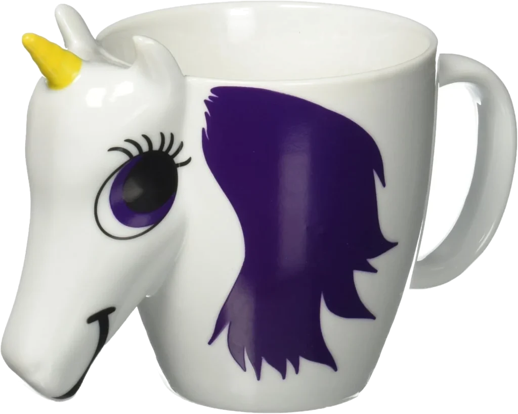 thumbs Up! - Unicorn Mug - Ceramic mug of the colour change in the shape of a unicorn - multicoloured - 300 ml - 1001556
