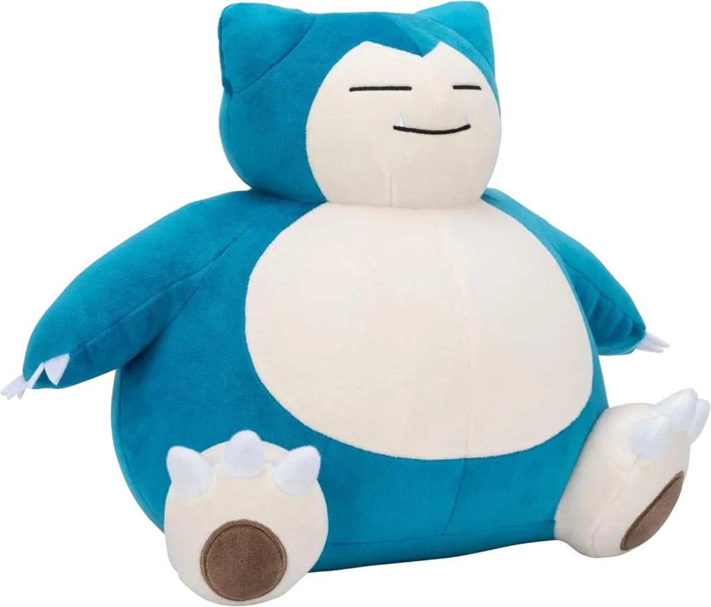 Pokémon Peluche Ronflex - Peluche Douce de 30 cm avec des détails Authentiques