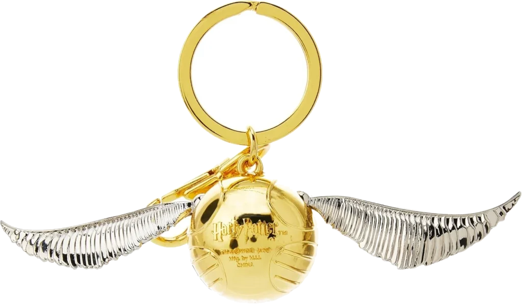 Monogram Harry Potter Gold Snitch Pewter Key Ring