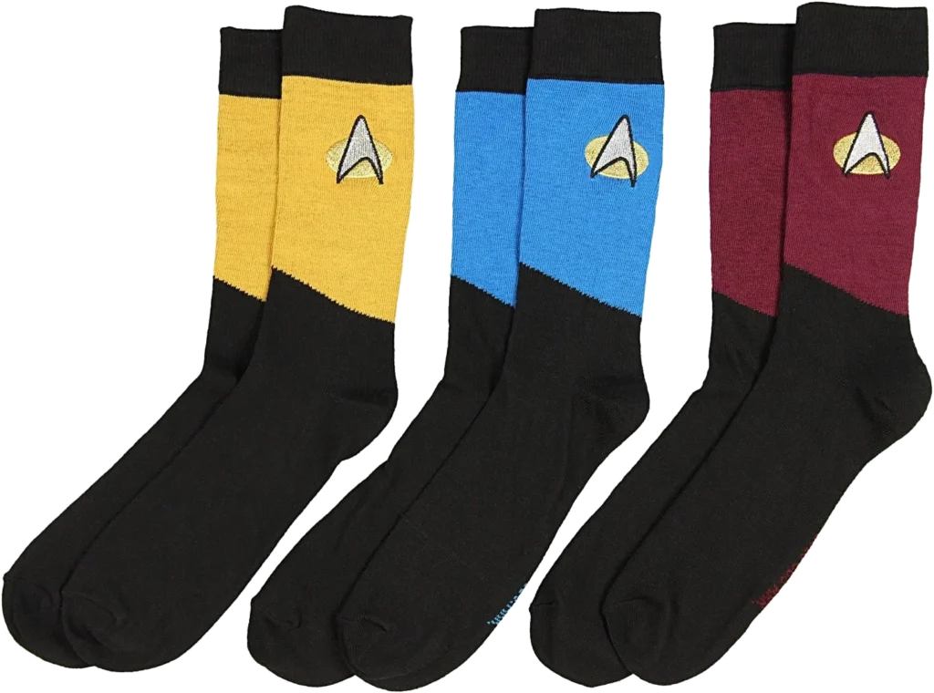 Bioworld Star Trek The Next Generation Uniform Crew Chaussettes pour adulte